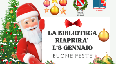 Biblioteca chiusura Natale 2024